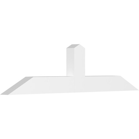 Ekena Millwork Portland Architectural Grade PVC Gable Bracket, 72"W x 18"H x 4"D x 6"F, 6/12 Pitch GBP072X18X0406POR00